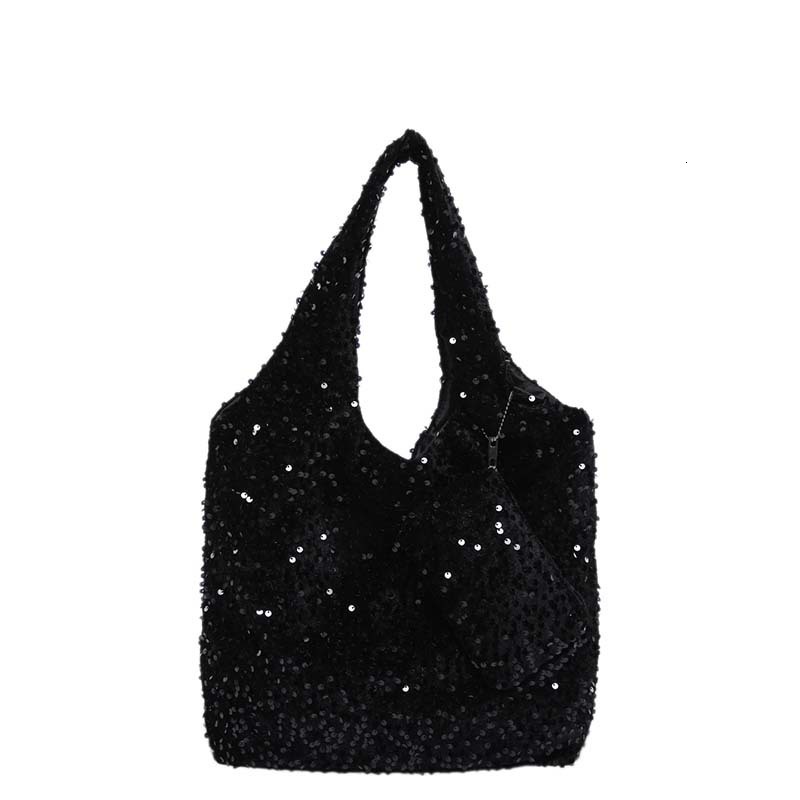 Free Delivery Designer Bag Large Capacity Commuter Female Popular Single Shoulder Underarm Bag Versatile Texture Shining Glitter Tote Bag Luxury Bag