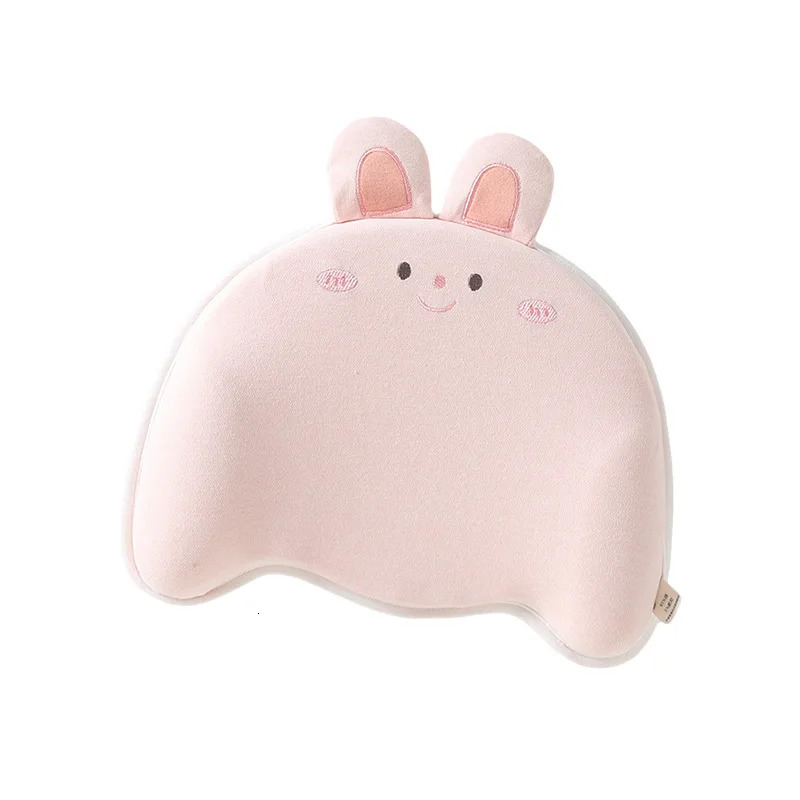 born Baby Pure Cotton Cartoon Animal Soft Breathable Pillow Baby Anti Deviation Head Correction Head Shape Shaping Pillow 250514