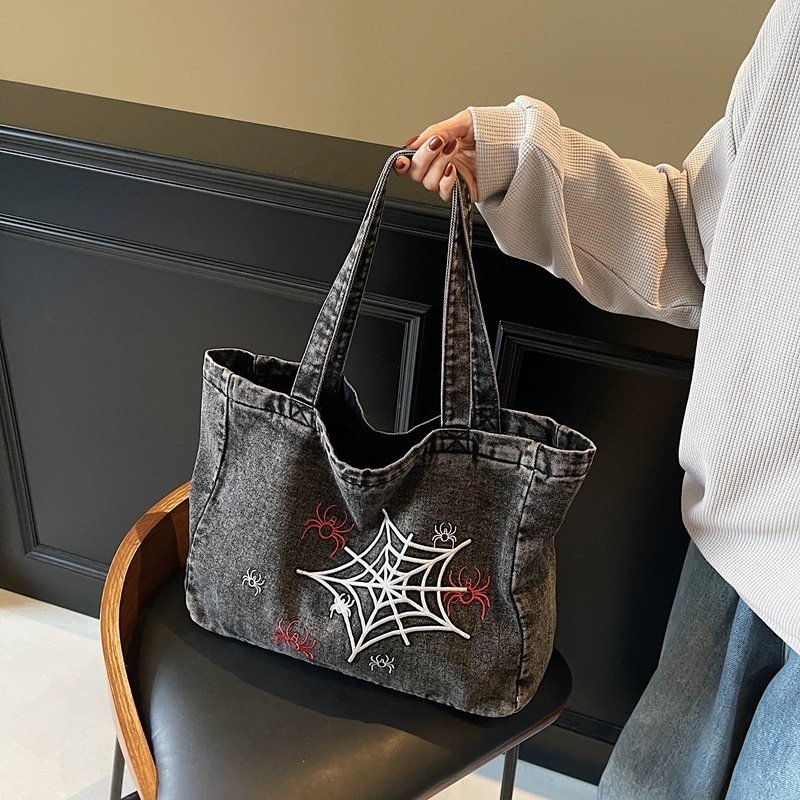 Summer New Large Capacity Fashionable Versatile Canvas Casual Commuter Travel Handbag Cross Shoulder Bag