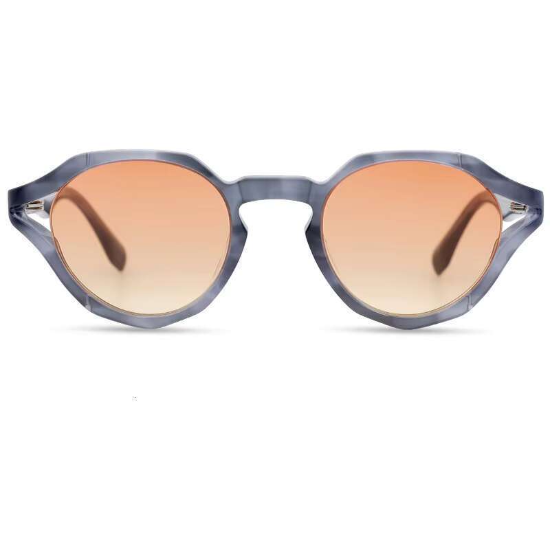 Fashionable circular acetate fiber sunglasses - candy colored glasses with handmade frame design