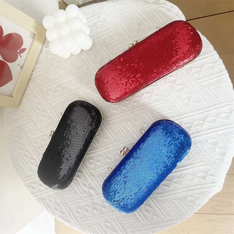 Bling Elegant Small Sequins Evening Clutch Rhinestones Purse Ladies Fashion Mini Money Bag