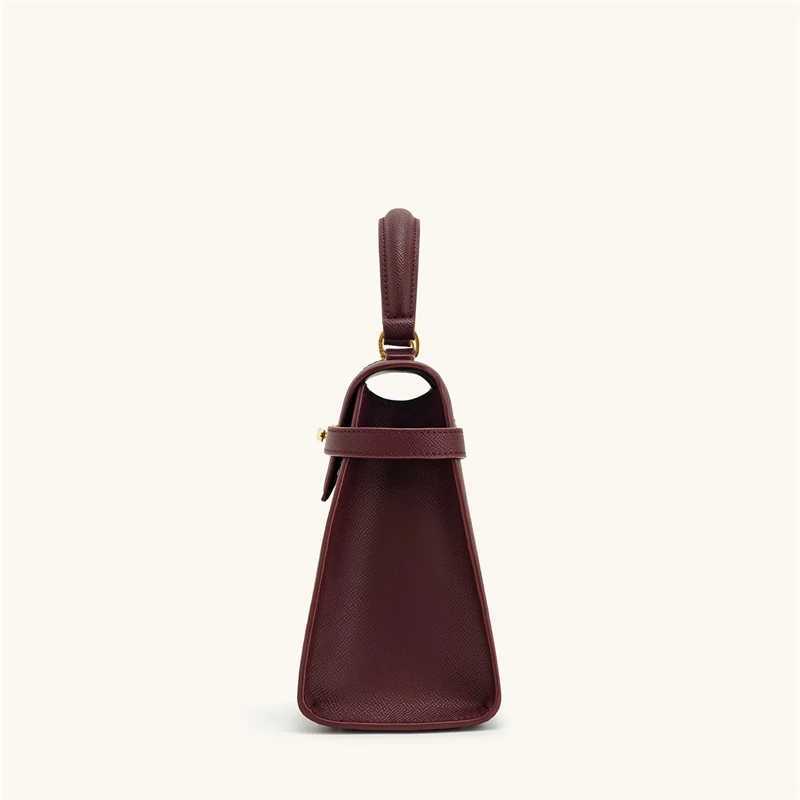JW PEI Wens Handbag Elise Designer From 2025 New Burgundy Handbag Large Square Crossbody Bag High-end Wens Bag Z250514