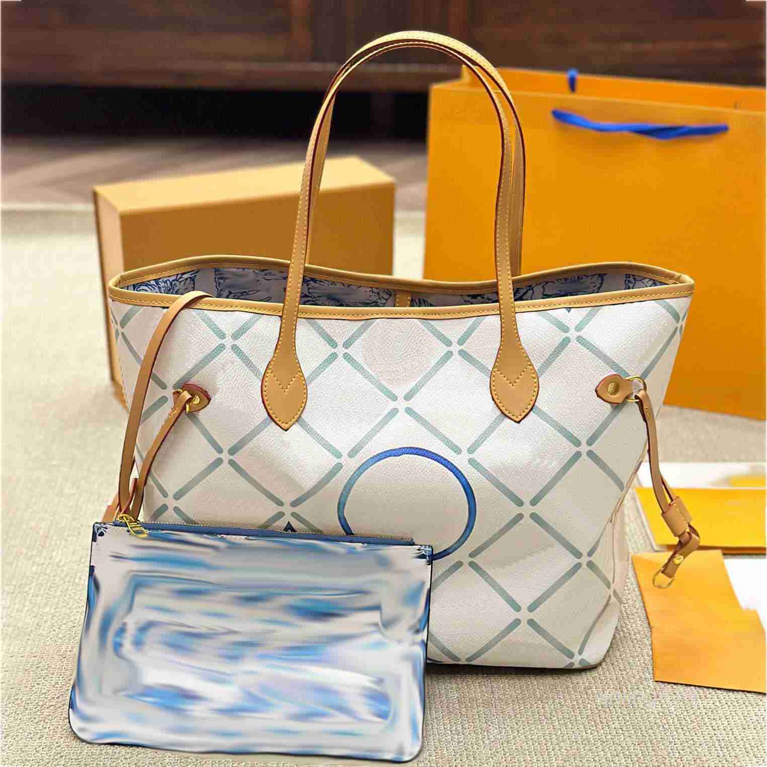 designer tote bag large Handbags with wallet purse Fashion Leather big letter shoulder Bags high Luxury Classic Flower Shoulder shopping bags