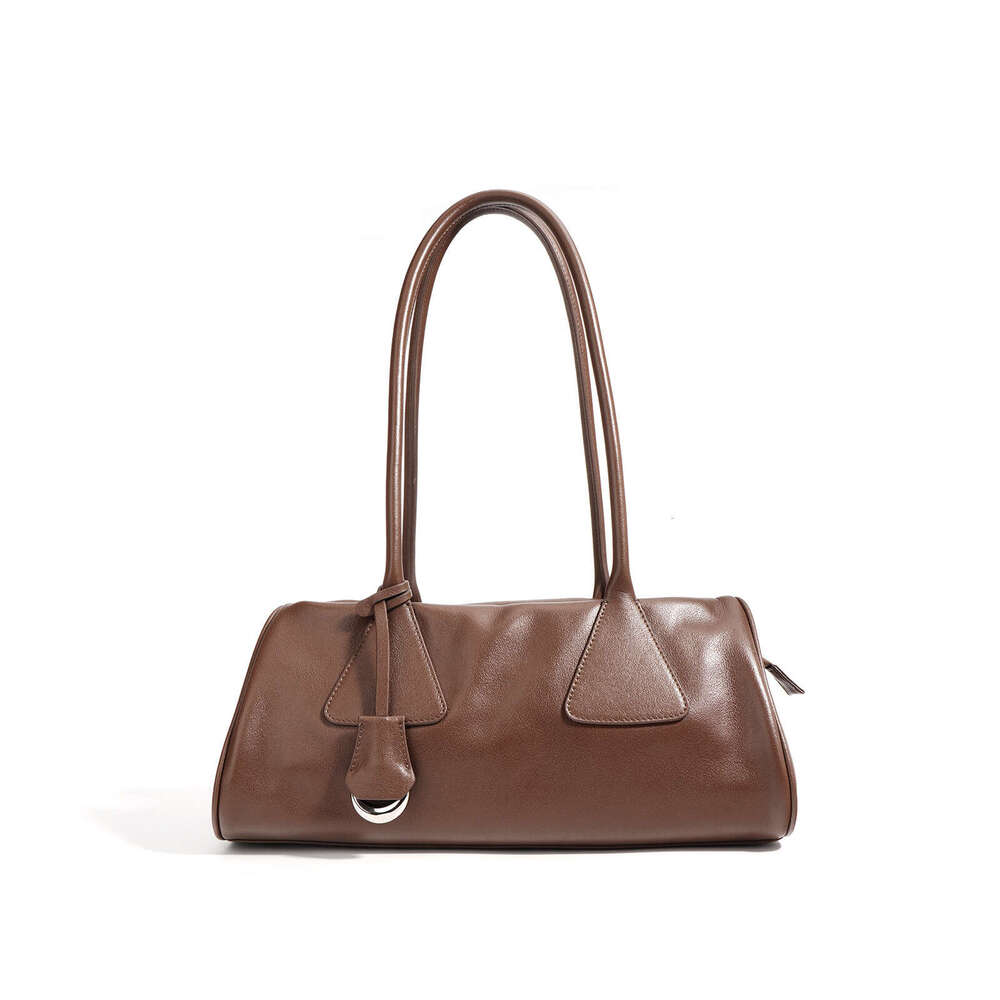 Single Shoulder Armpit Baguette For Women 2025 New High-End Triangle Bag Hand-Held Crossbody Bowling Bag
