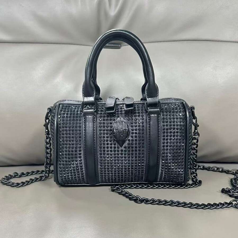 Tote Bag New Black Diamond Niche Versatile Single Shoulder Crossbody Small Eagle Head Chain Women S Bag KQ