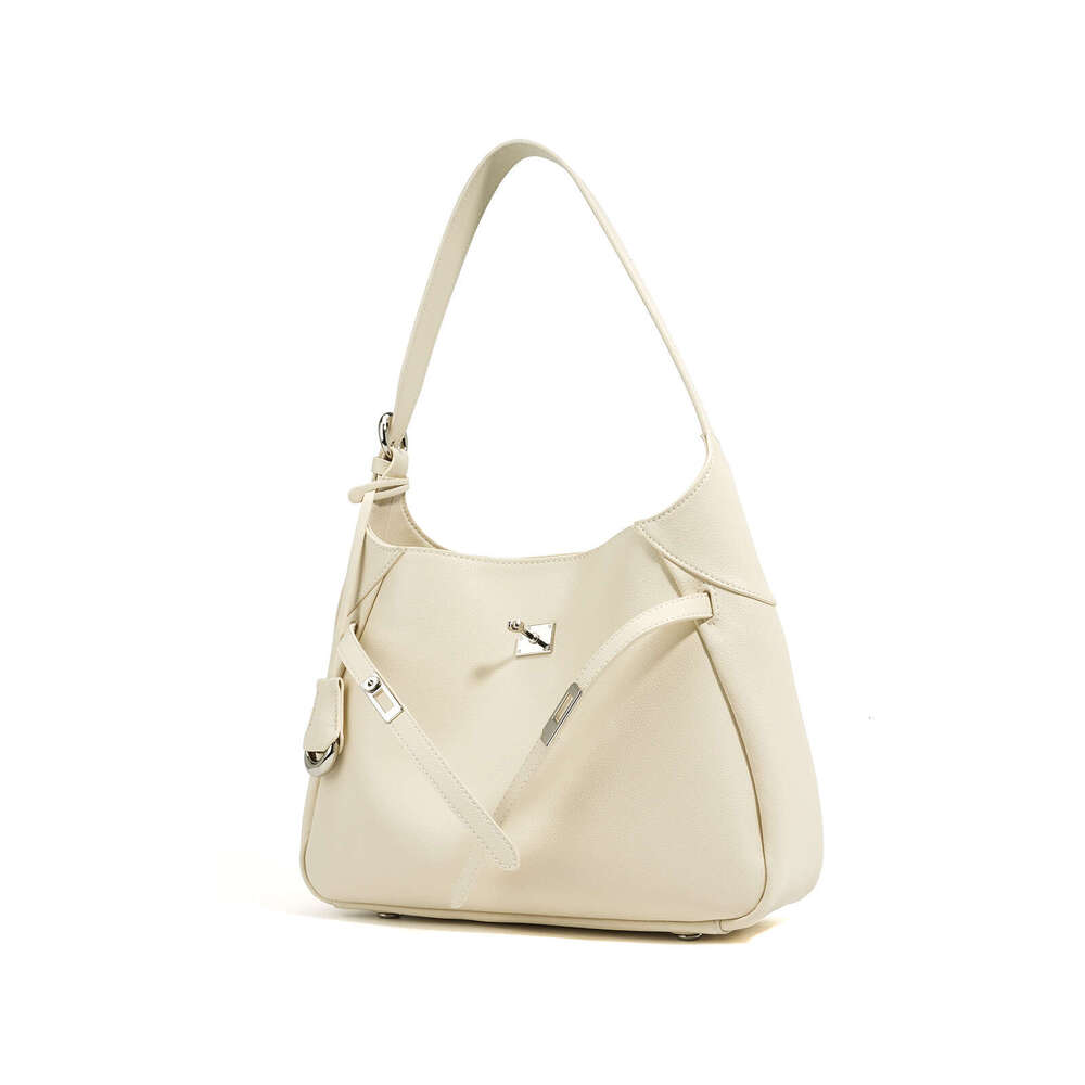 2025 Autumn And Winter New Single Shoulder Crossbody Leather Niche Design High-End Fashion Simple Women's Armpit Bag