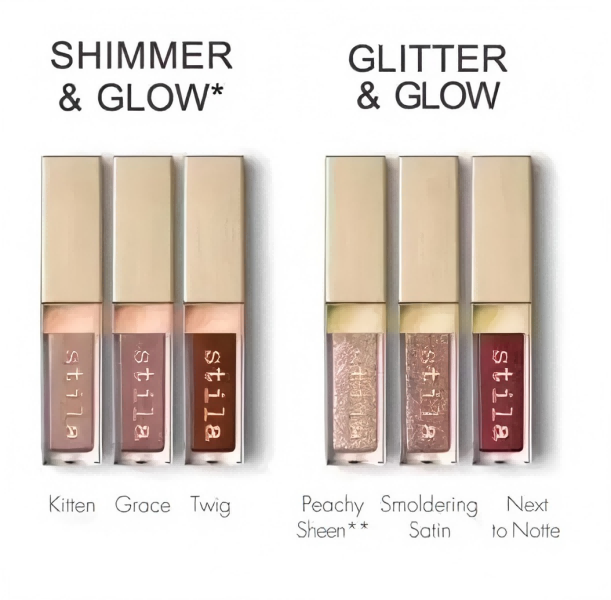 Stila Eye Shadow 6 pieces Eye For Elegance Shimmer Glitter Liquid EyeShadow Travel Set makeup Glow Eye Cosmetics