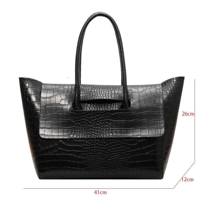 Crocodile Pattern Women Handbag With Short Handle Shoulder New Designer Large Capacity Travel Bag Trend Tote