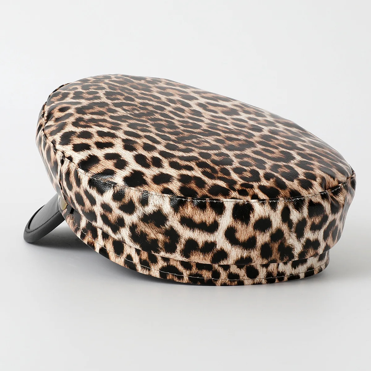 Vintage leopard print Berets for Women Fashion y2k Flat Army Cap Salior Hat 250514