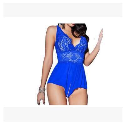 Sexy Lace Lingerie Sexy With Crotch Opening And Transparent Mesh Sleepwear Plus Size Sexy Lingerie KQ
