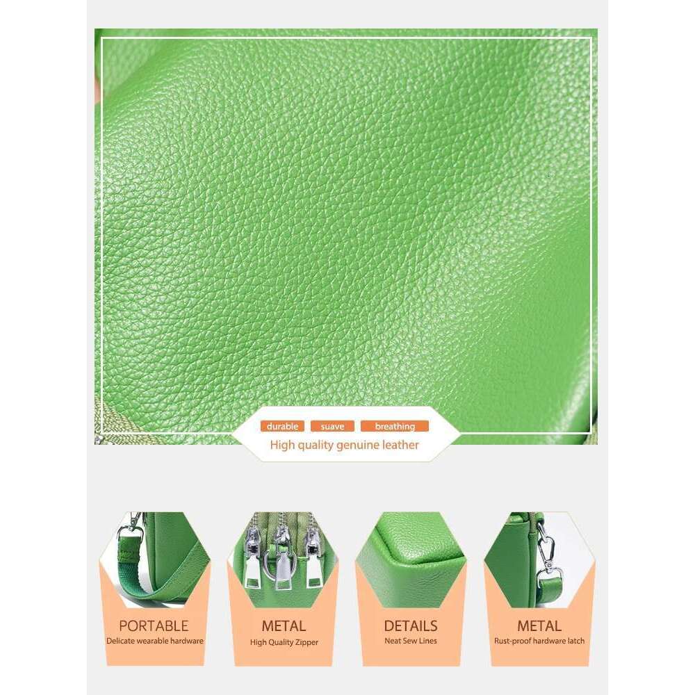 Zency Multifunctional Solid Color Shoulder For Women, Waterproof Crossbody Purse Business Casual Storage Bag Satchel Handbag