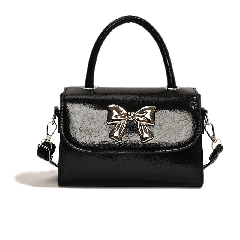 2025 New Free Delivery Designer's Bag Pink Hand-held Bow For Women New Summer Single Shoulder Crossbody Bag Niche Fashion Cute Small Square Bag