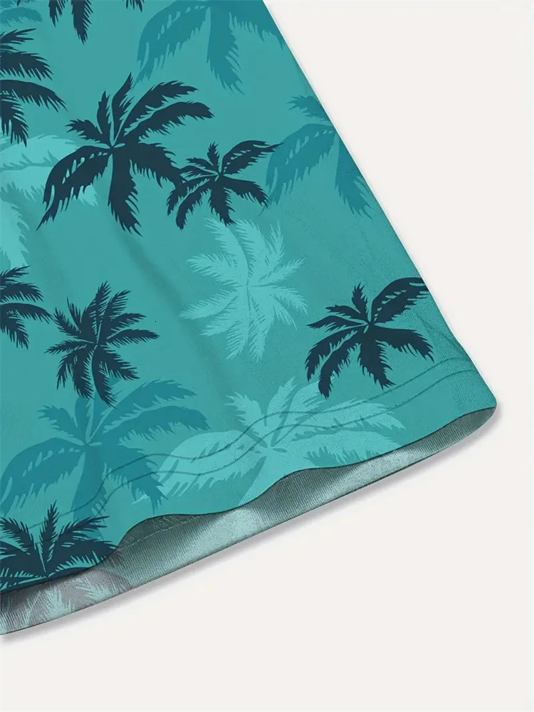 Summer Animal Crane Men Hawaiian Shirt 3d Plant For Flower Print Plus Size Shirts Beach 5xl 250514