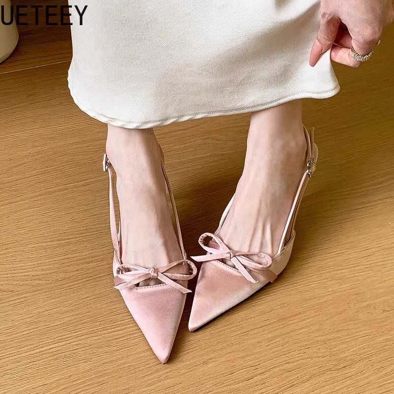 Summer High Heel Women Sandals Fashion Pointed Toe Singbacks Shoes Ladies Elegant Party Dress Sandals W250514