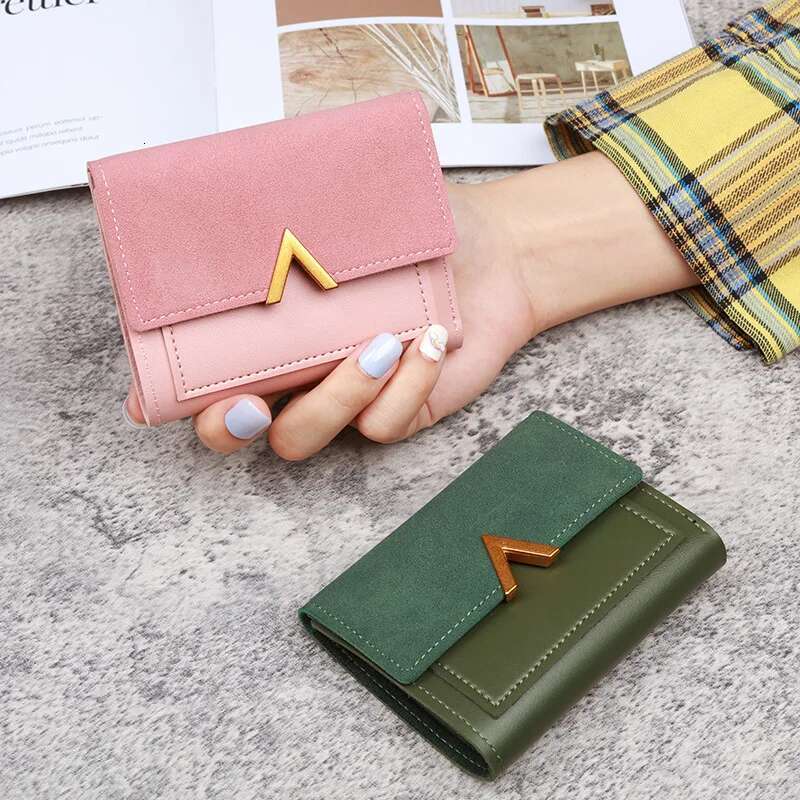 Women's Leather Wallet with Zipper - Hasp Envelope Design Coin Purse, Multi Card & ID Holder, Lady Moneybag Clutch Pocket