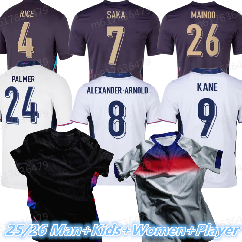 NEW 2025 2026 Englands jersey BELLINGHAM Soccer Jerseys RICE SAKA FODEN RASHFORD STERLING STONES GREALISH KANE 25 26 Men Kids fans player S-4XL