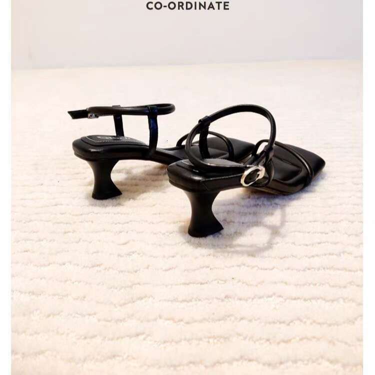 Sandals Women's 2024 Summer Internet Celebrant High Heel Heels With Buckle Strap Sexy Open Toe Korean Style