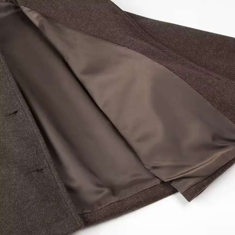 Autumn new fashion versatile simple lapel high-end woolen jacket for women