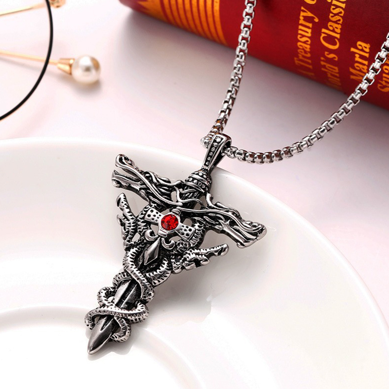 Fashionable and trendy clothing, unisex retro hip-hop personalized cross style accessories