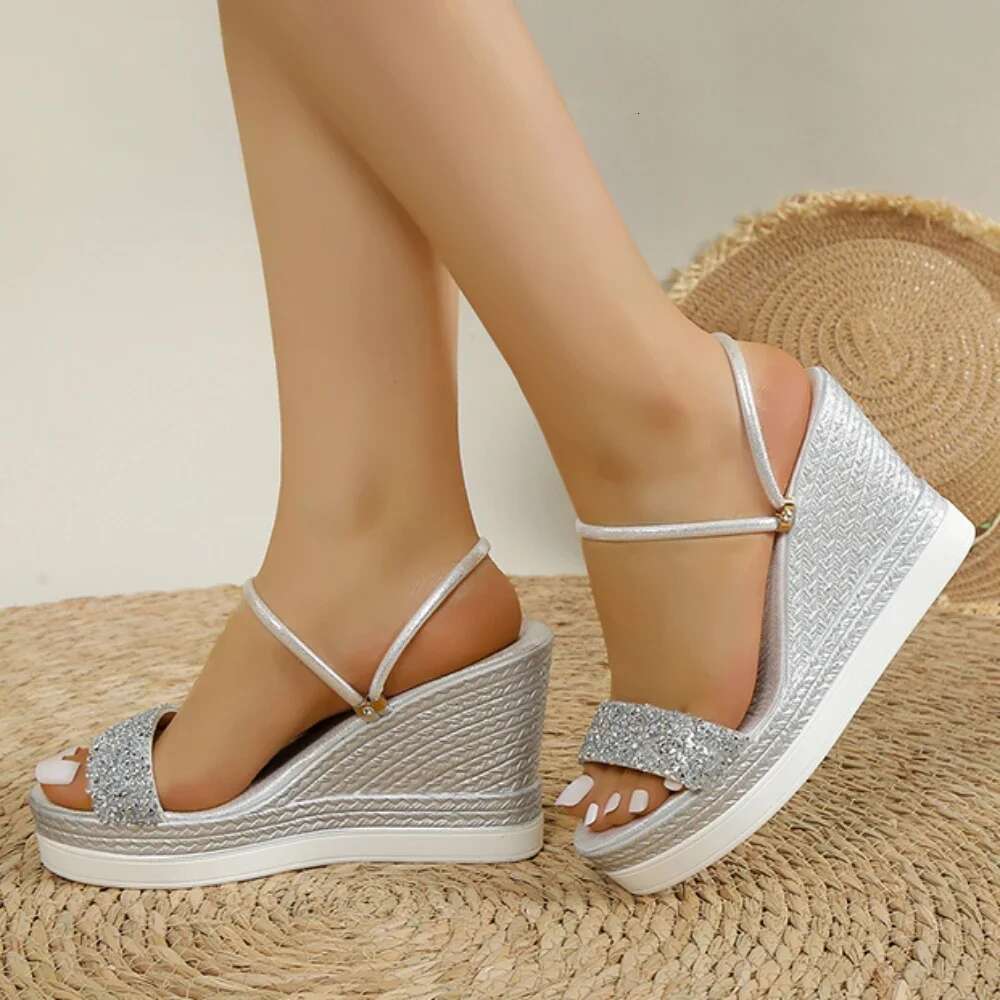 Summer for Wedges High Heels Slides Women Designers Shoes Platform Sandals Outdoor Slippers