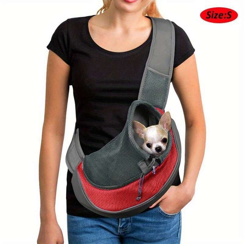 Dog, Cat, Pet, One Shoulder Crossbody Breathable Portable Chest Bag, Travel Backpack, Cat and Dog Outing Bag