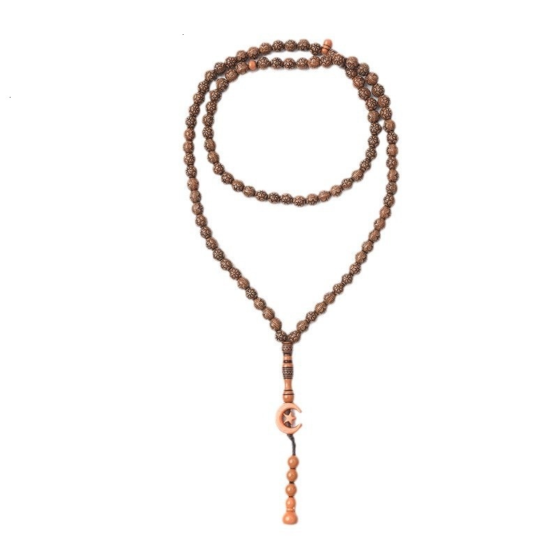 99 imitation wood grain Islamic prayer beads, and praise beads