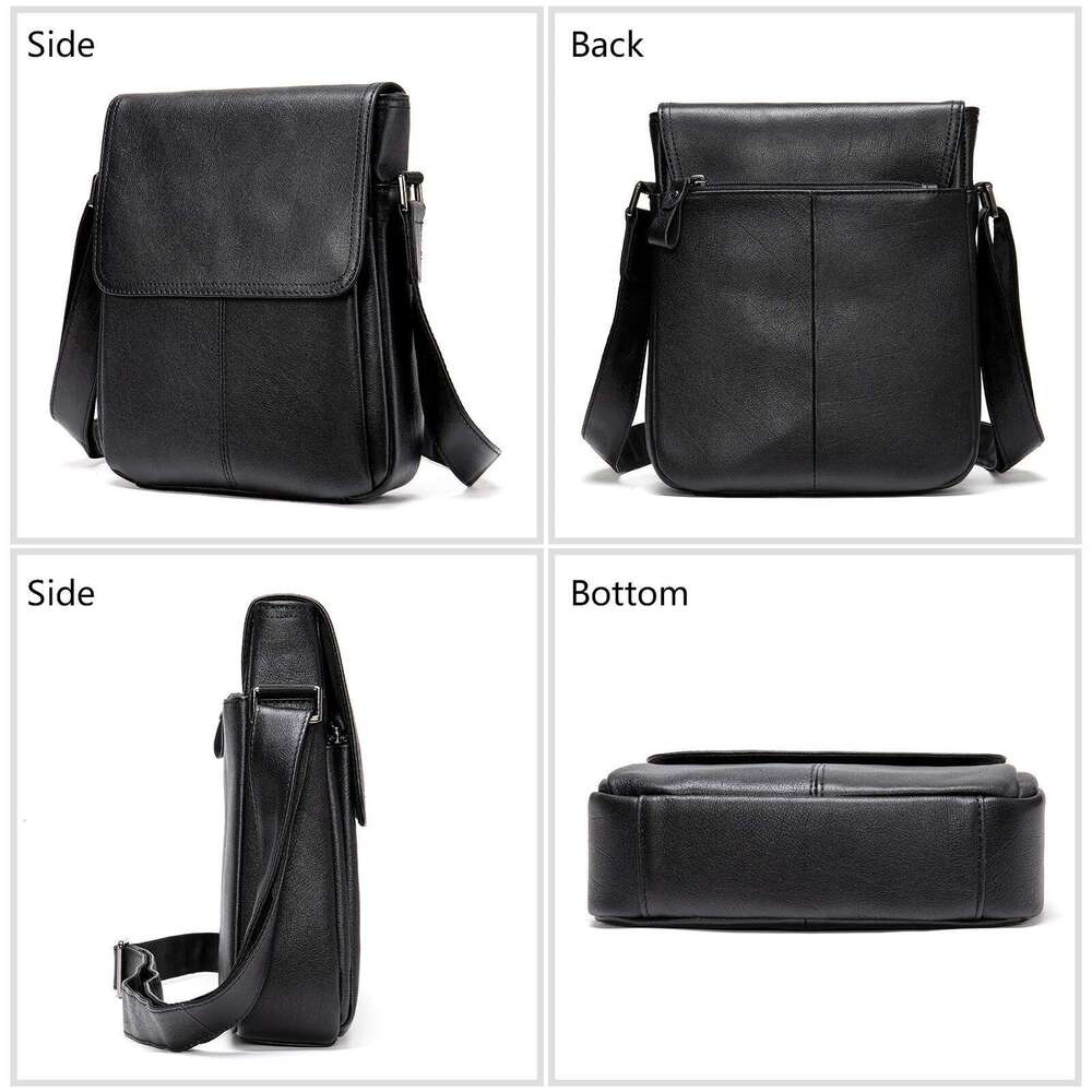 WESTAL Designer Satchel Men's Shoulder Bags Handbag Men Leather Man Messenger Bag