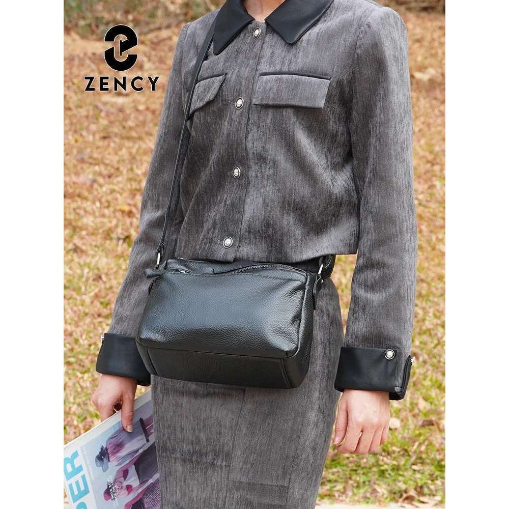 Zency 2025 New Designer Handbag For Women Genuine Leather Small Crossbody Multiple compartments Practical Messenger Bag Shoulder
