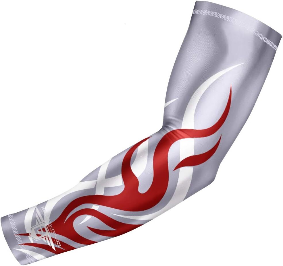 Flame Fire Compression Arm Sleeve Youth/Kids & Adult Sizes