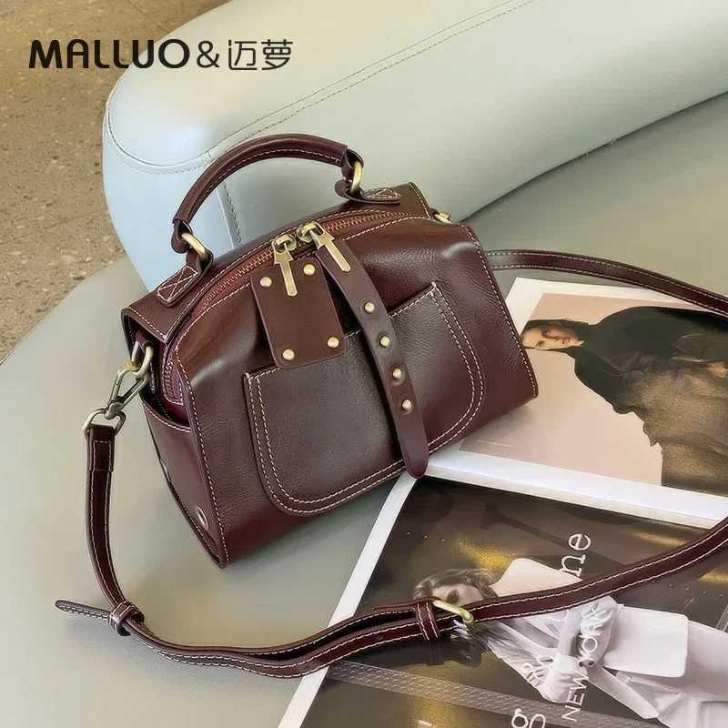 Wens Natural Cow Real Leather Crossbody Bag Ladies Cowhide Designer Luxury Shoder Handbag Fem Cmut Bost Bags Z250514