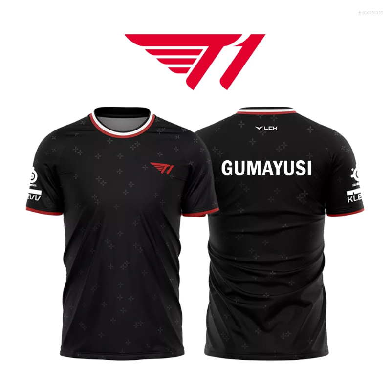 Mens T Shirts T1 Esports Club 2025 Uniforms Player Training SKT Faker Fans Custom Sports T-shirts Boys Gifts Tops