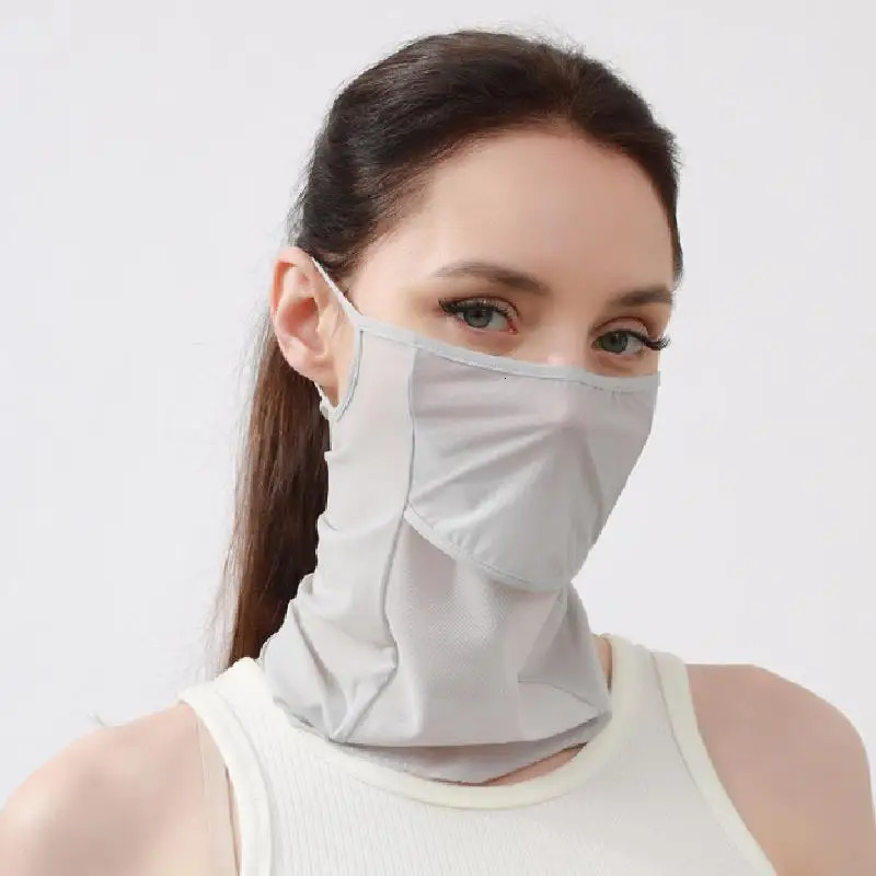 Sun Shading Hiking Scarf Bicycle mask Sun blocking mask Ice Silk Sun Protective Scarf Cycling Face Mask Hiking Scarves 250514