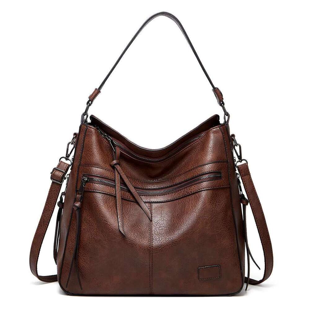 Winter Vintage PU Leather Handbag Tassel Women Hand Fashion Shoulder Bags For Women 2024 Totes Bag Bolso Mujer
