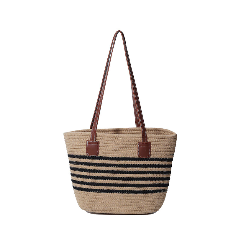 Free Delivery Designer Bag Woven Grass Woven For Women Large Capacity 2025 New Summer Versatile Shoulder Textured Commuting Beach Luxury Bag