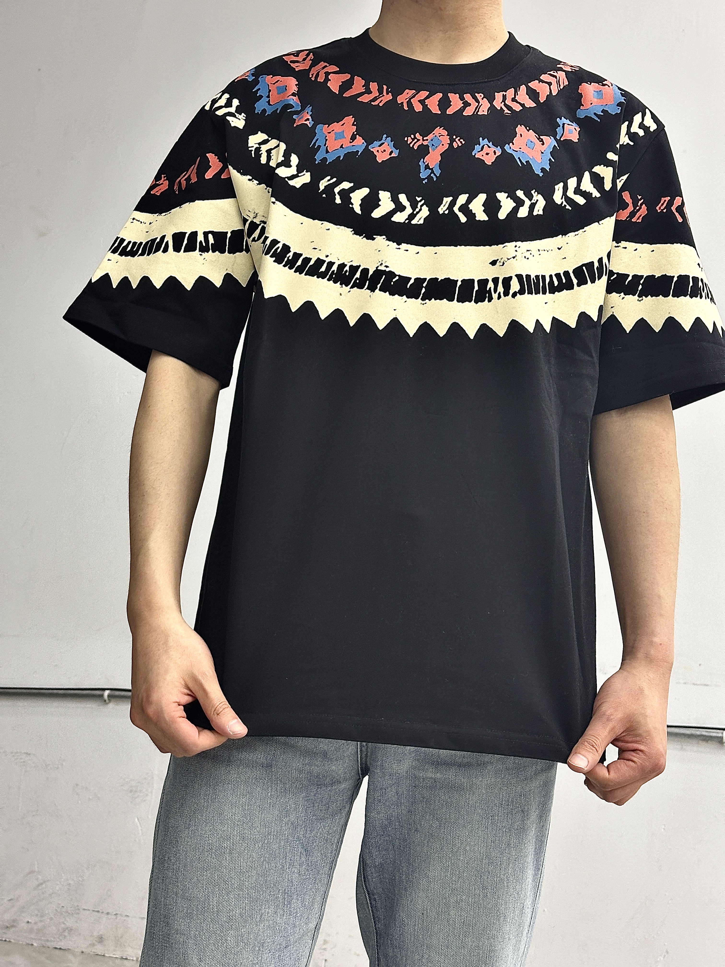 The 2025 New Men's Round-neck Casual Short-sleeved T-shirt With Printed And Embroidered Letters Is A Fashionable Fnd Versatile Couple's Loos