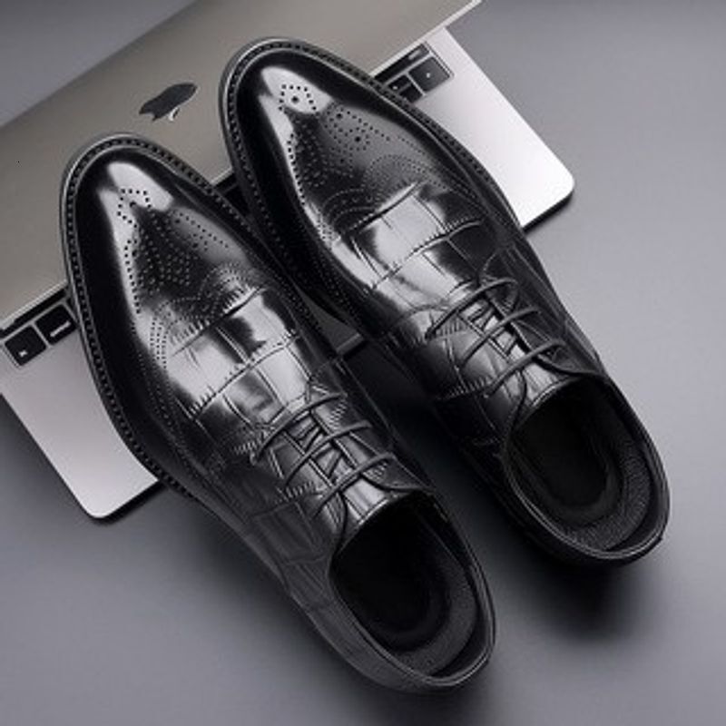 Men's new formal business first layer cowhide men's leather shoes