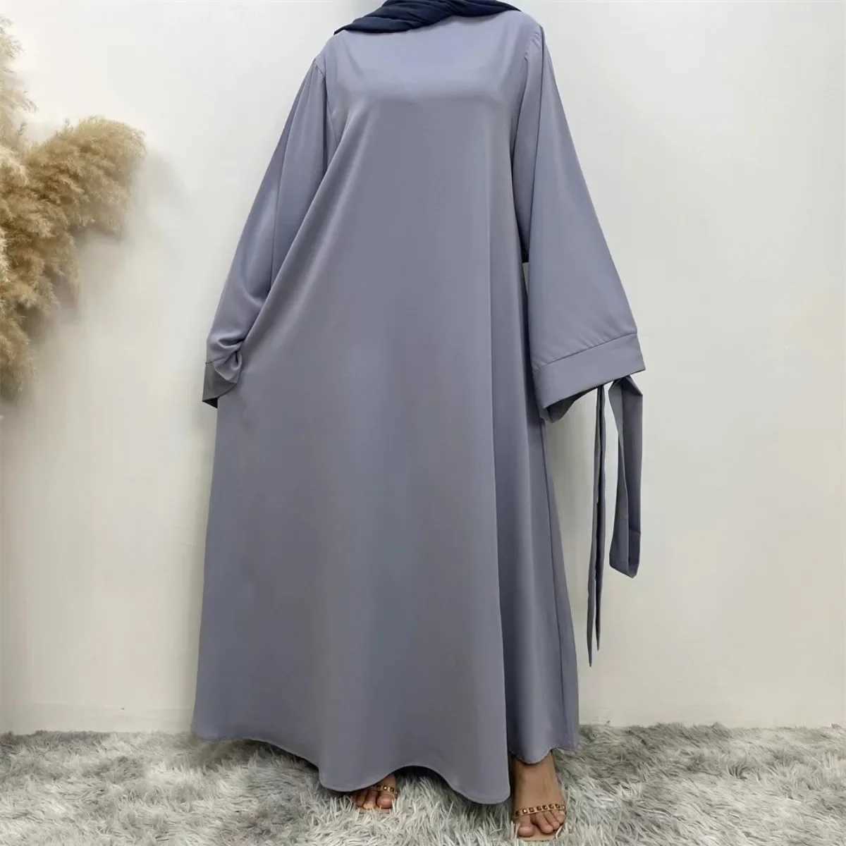 Muslim Abayas Women Kaftans Prayer Dress With Belt Full Slve Islamic Clothing Dubai Robe Ramadan Dresses Women Jilbabs X250514