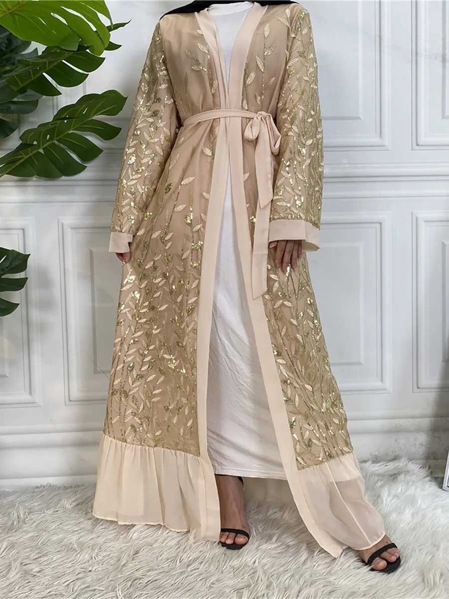 Ramadan Embroidery Open Abaya Dubai Luxury Kimono Fashion Muslim Women Dress Kaftan Caftan Marocain Femme Robe Islam Ka X250514