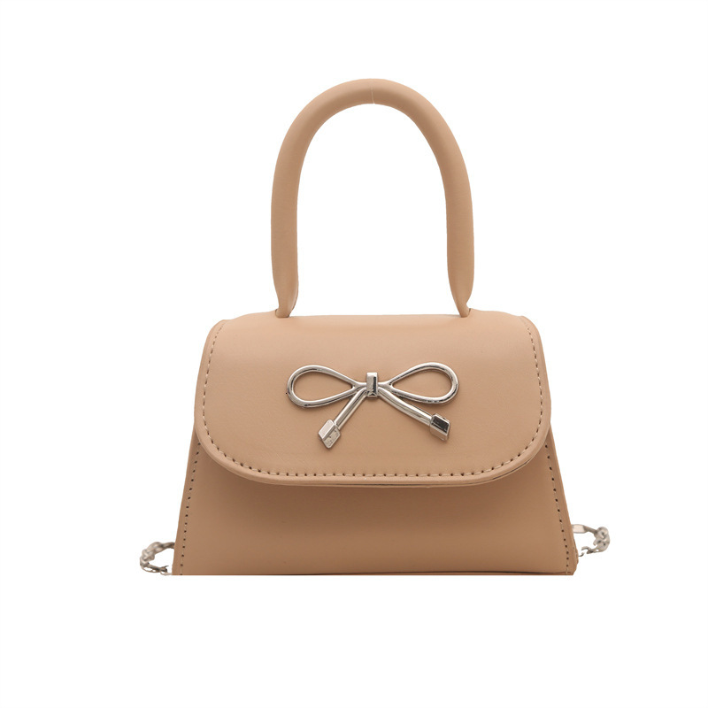 Pink Handheld Bow For Women 2025 Luxury Bag New Summer Single Shoulder Crossbody Bag Niche Fashion New Free Delivery Designer Bag Cute Small Square Ba