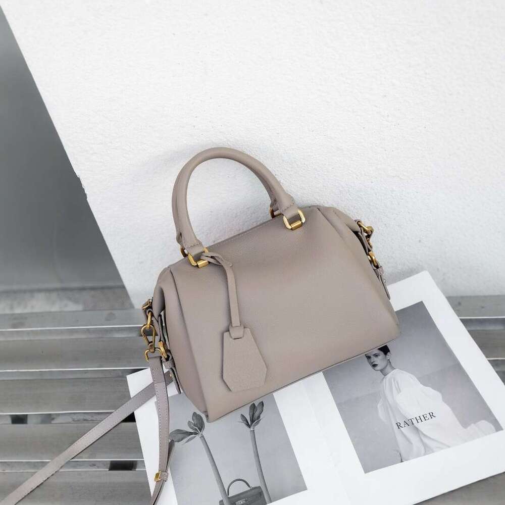 Tote Bag Autumn Winter Genuine Trendy Fashion Head Layer Bull Leather Boston Single Shoulder Handheld Women S Bag KQ