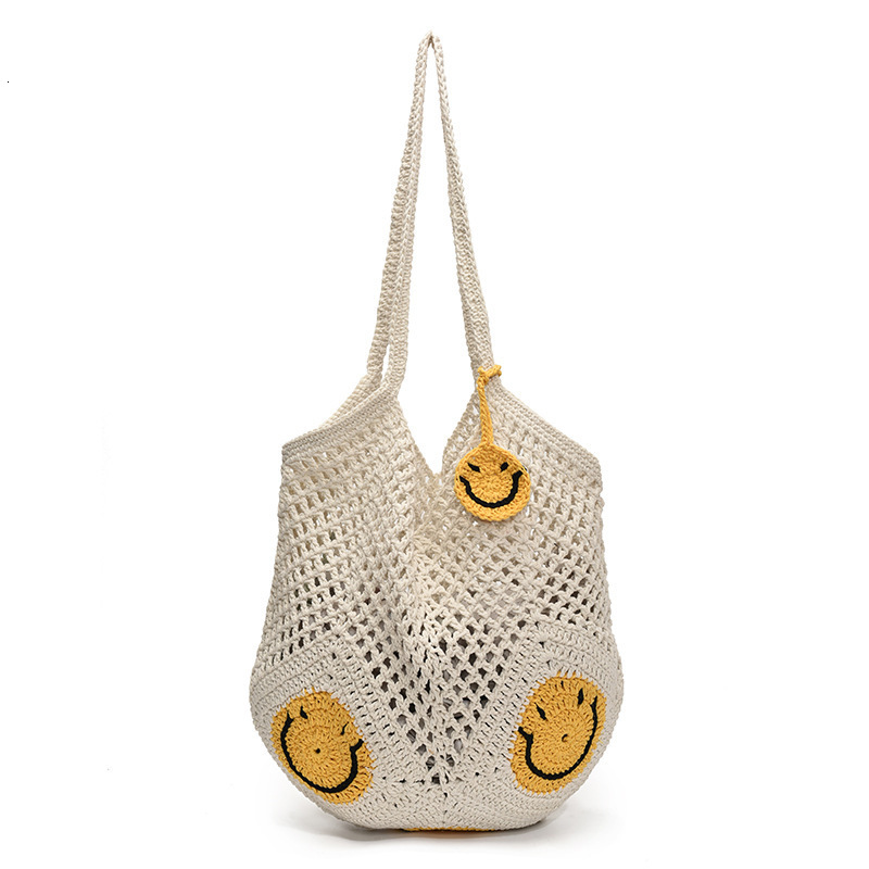 Designer Handbag Spring Summer New Collection Forest Love Jacquard Woolen Hollow Knitted Single Shoulder Tote Beach Women S Bag Mini Storage Bag Free 