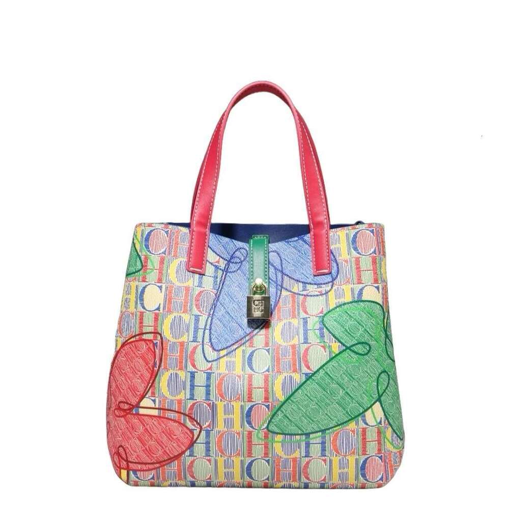New Unique Large Capacity Women's Bucket Shoulder Bag Classic Retro Exquisite Print Style Multi Purpose