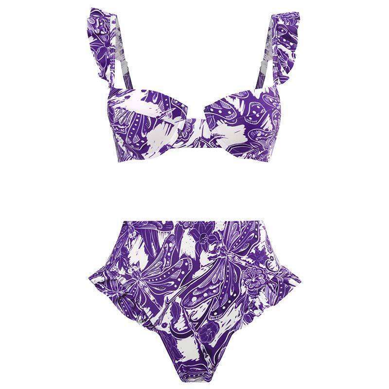 Collection Three Piece Sexy High Waist Bikini Split Swimsuit Women's Set Mesh Long Dress 2025 New Casual Fashion Trendy Clothing