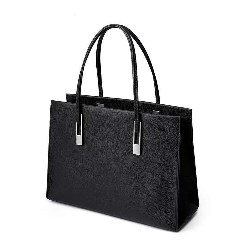 Women's Elegant Leather Tote Bags 2024 New Commuter Large Capacity First Layer Cowhide Shoulder Bag Handbags