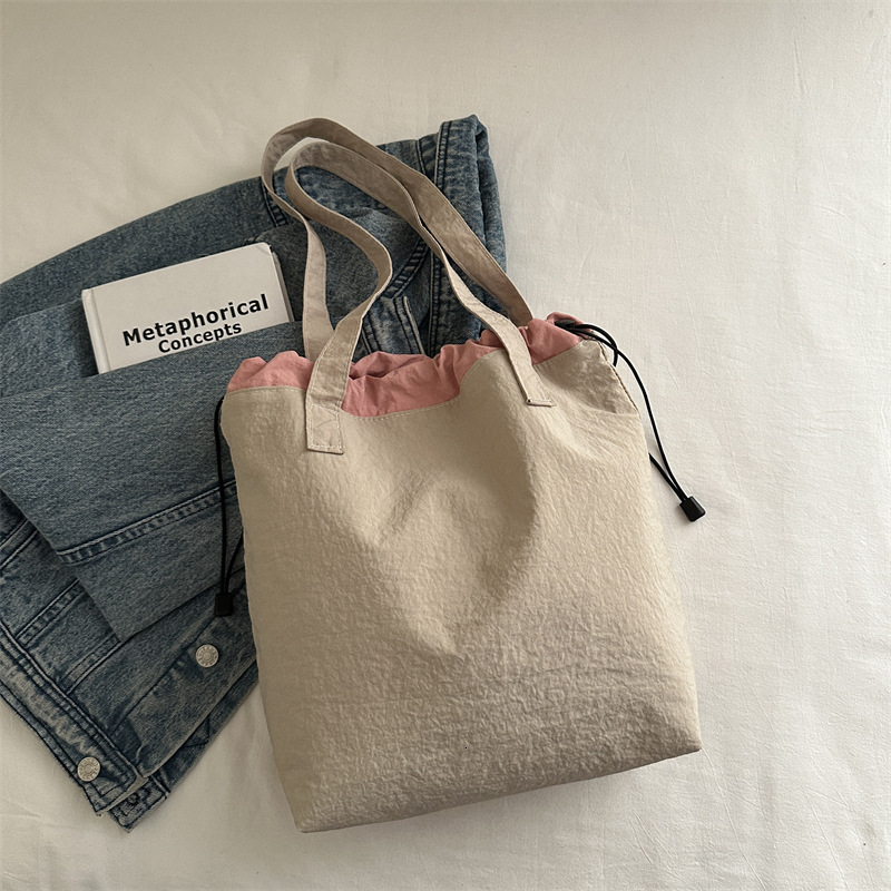 Ladies' Fashion Shoulder Drawstring Leisure New Free Delivery Designer Bag 2025 Early Spring New Luxury Bag Style Stylish Tote Children's Ba