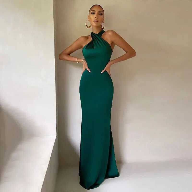 Dulzura Women 2024 Summer Elegant Party Club Evening Streetwear Bodycon Black Long Dress Wholesale Items For BusinessXJ250514