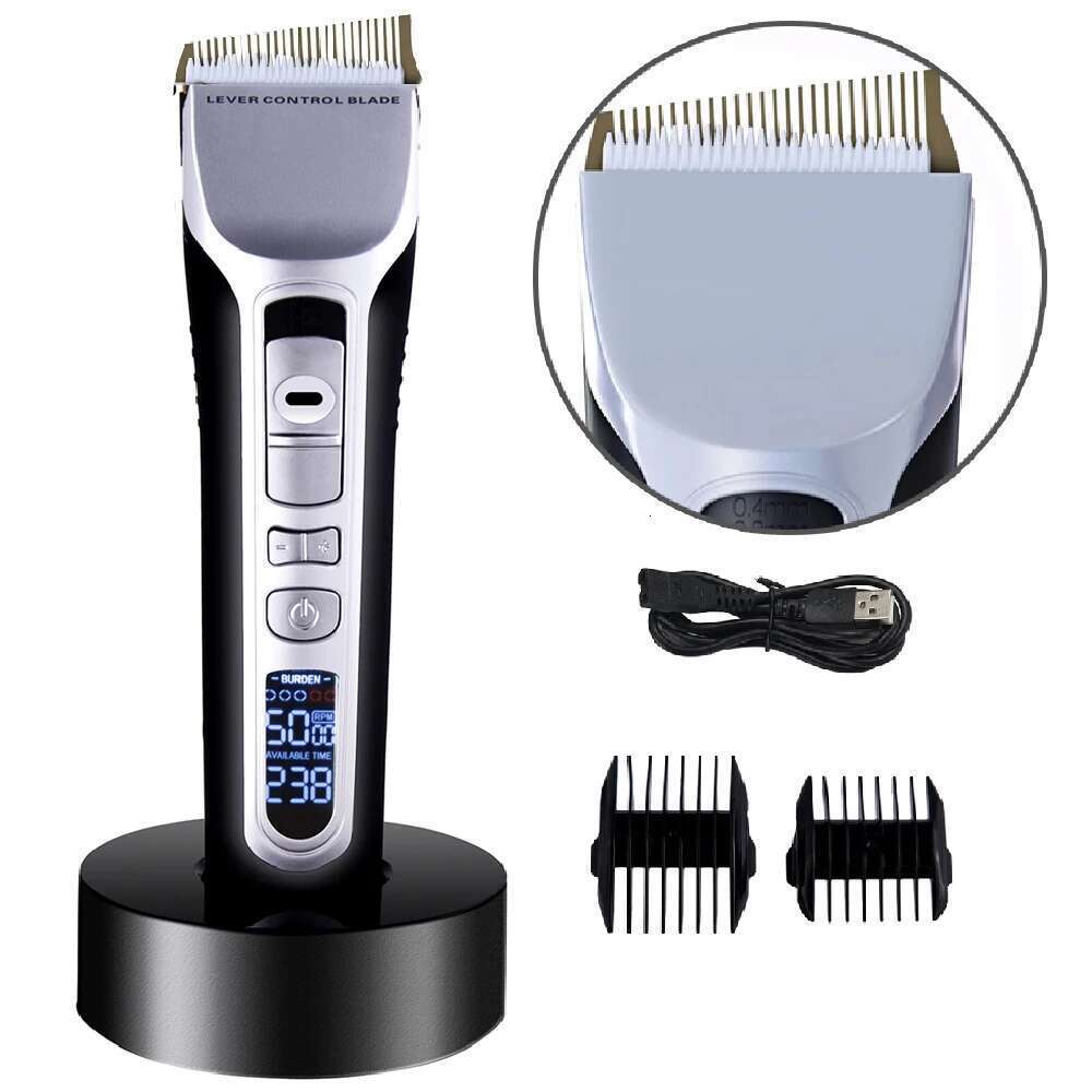 Clipper Unique Shaped Moving Blade Trimmer LCD Display USB Rechargeable For Salon Men Hair Cutting Barber Hine