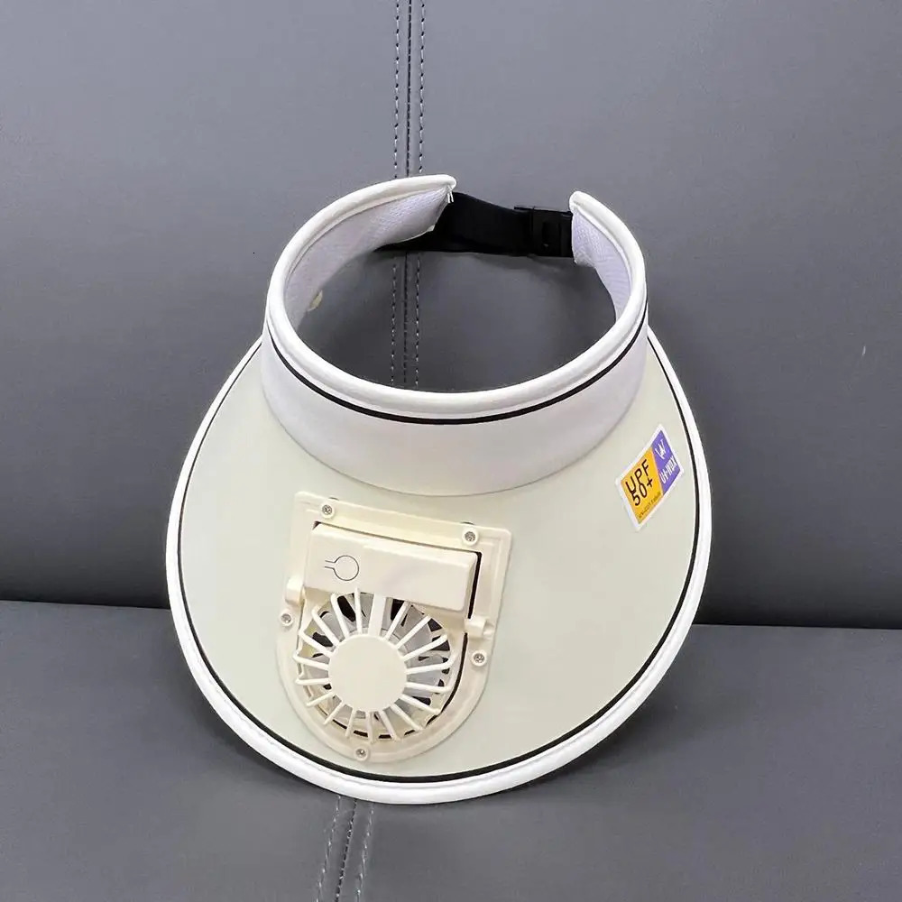 Fashion Outdoor Sun Protection Hat Summer Large Brim USB Charging Fan Sun Visor for Men and Women 250514