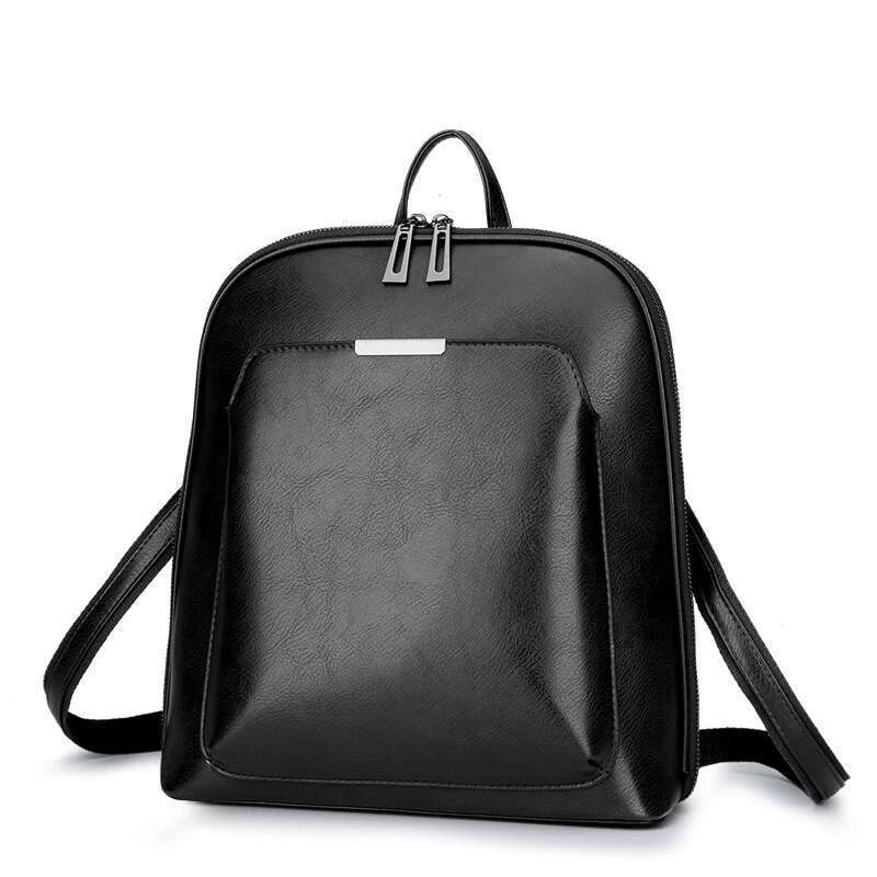 Vintage Backpack Female Brand Leather Women's Backpack Large Capacity School Bag Girls Leisure Shoulder Bags For Women 2024