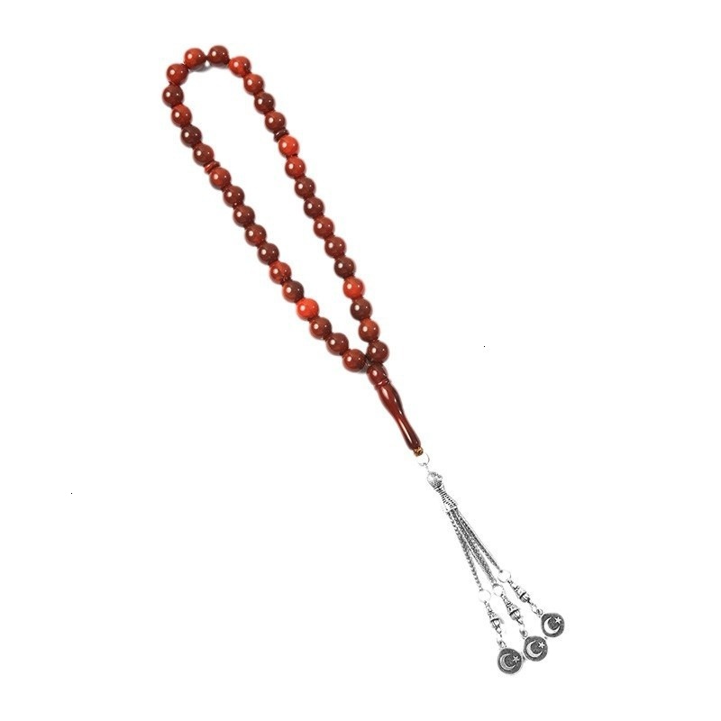 Hand Arabic hand Muslim prayer handmade string, 33 beads, handheld bead bracelet